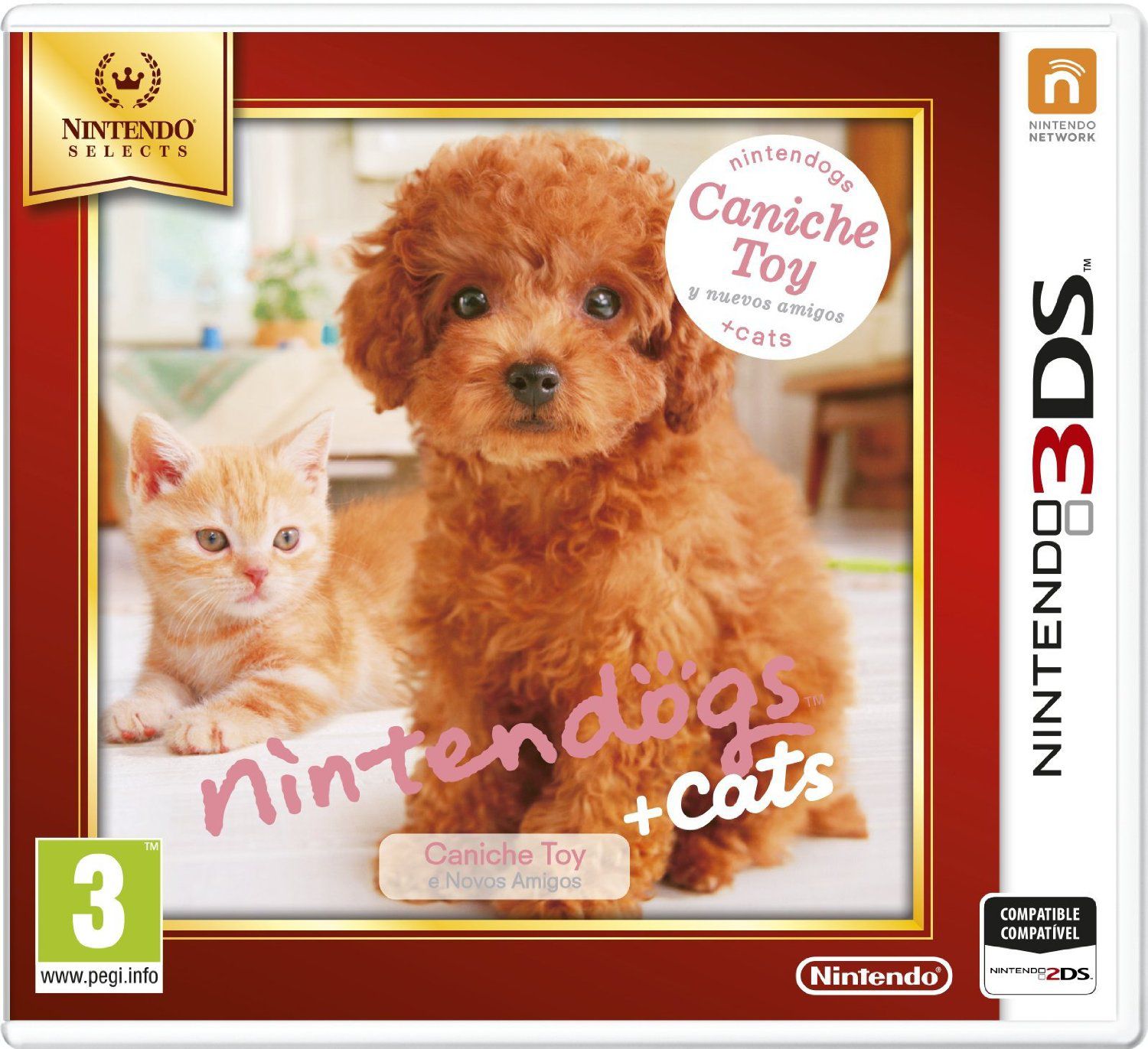 Nintendogs Gatos Caniche Selects 3ds